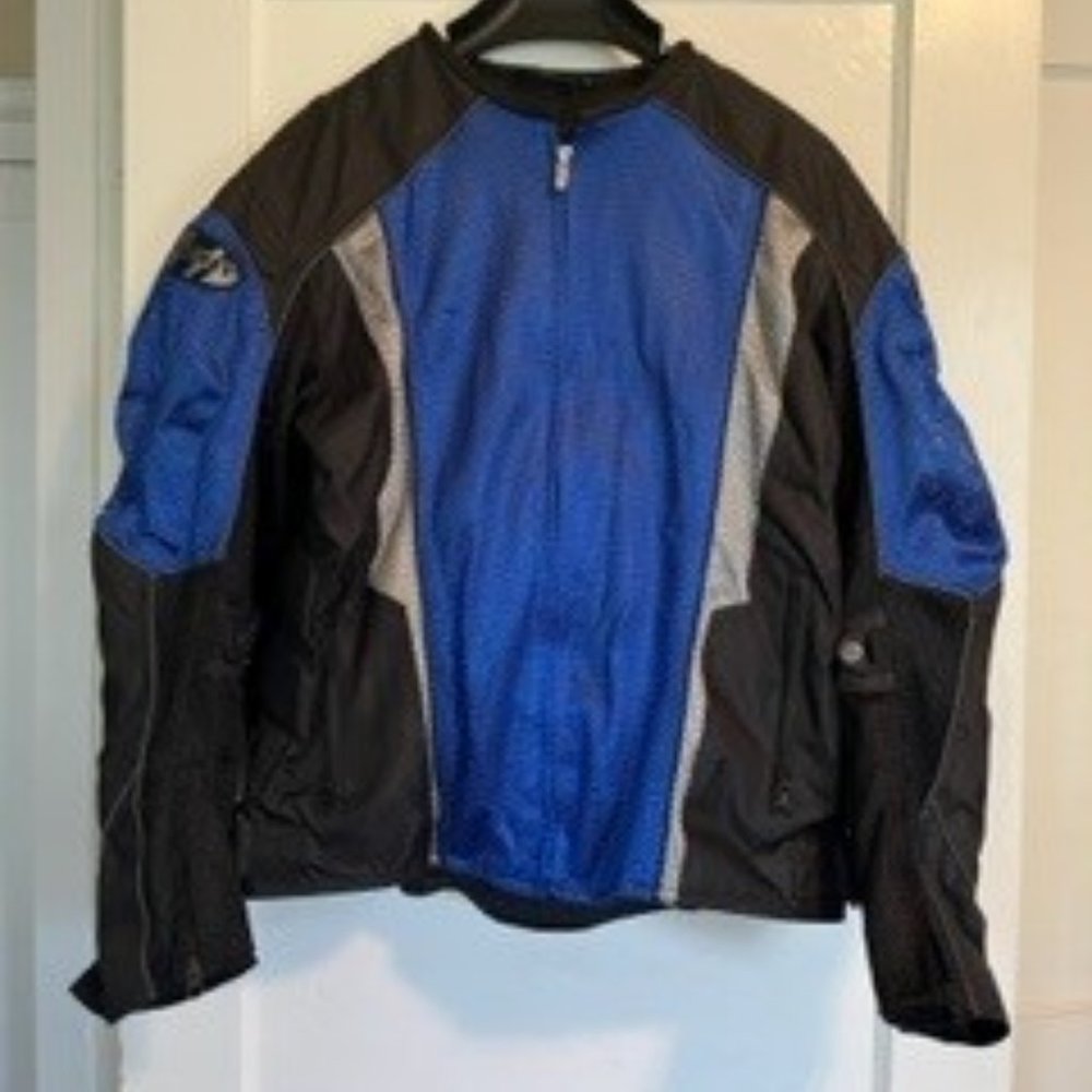 Joe Rocket Men's Motorcycle Jacket Blue/Black Size XL